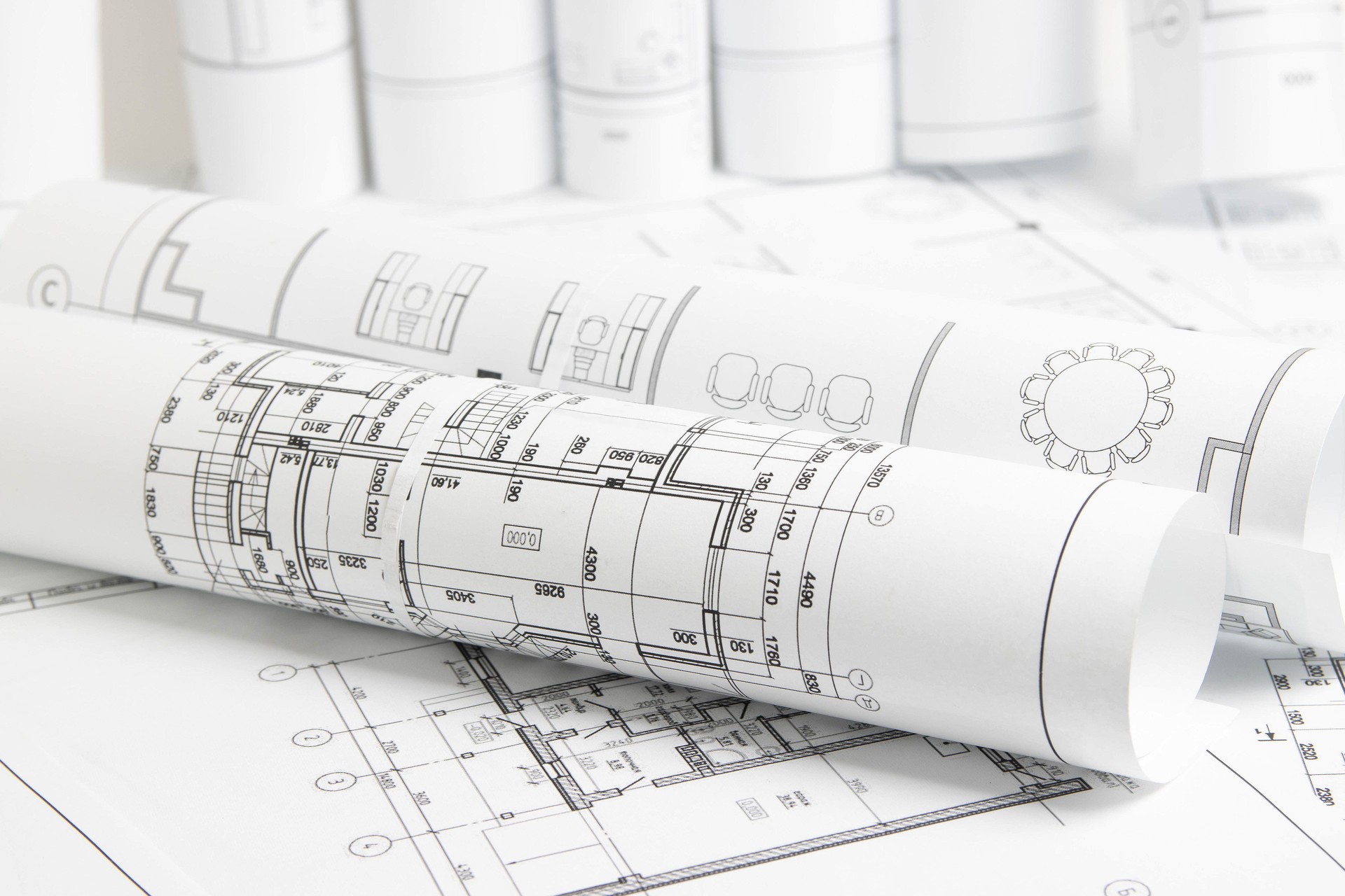 Architectural plan. Engineering house drawings and blueprints.